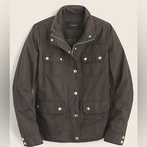 J. Crew Downtown Field Jacket Olive Green - Size Small